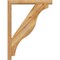 Ekena Millwork Funston Block Rough Sawn Bracket w/ Offset Brace, Western Red Cedar, 4"W x 24"D x 32"H BKT0402X24X32FST05RWR - alternate 4